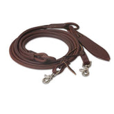 Rêne Romal en Cuir de Harnais Huilé 54''